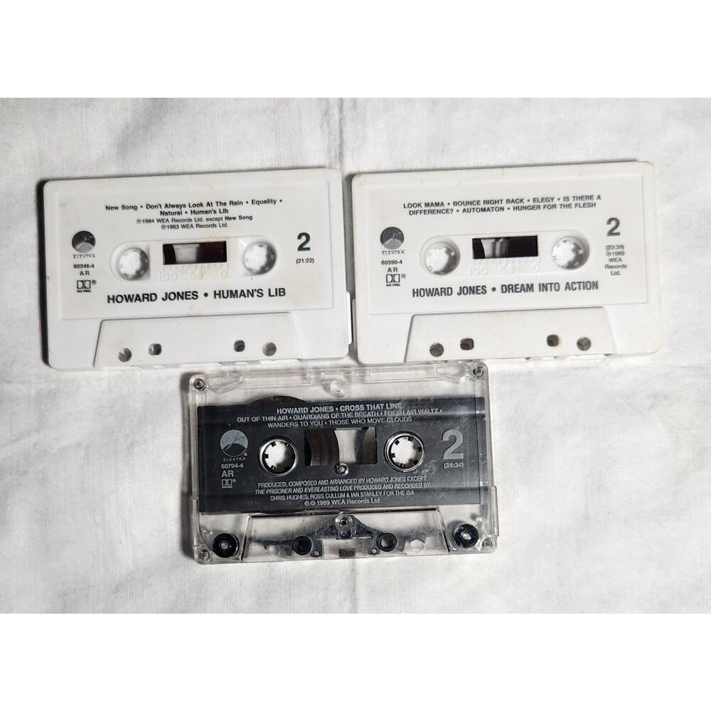 Howard Jones Vintage Cassette Lot of 3 Tested (80's) Pre-owned - Picture 3 of 5